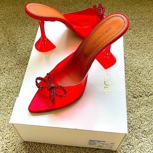 Super sexy Gorgeous Amina Muaddi Rosie embellished mules!!